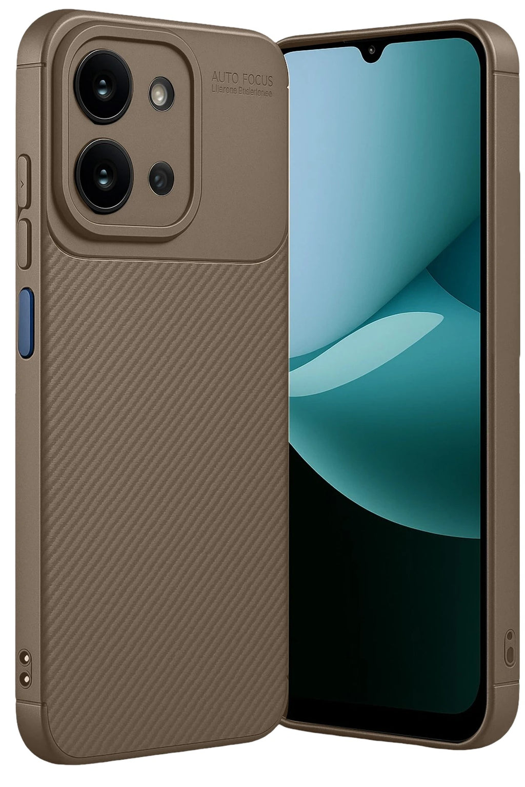 Mey İthalat® Redmi 15C 4G Auto Focus Karbon Kapak - Kahverengi