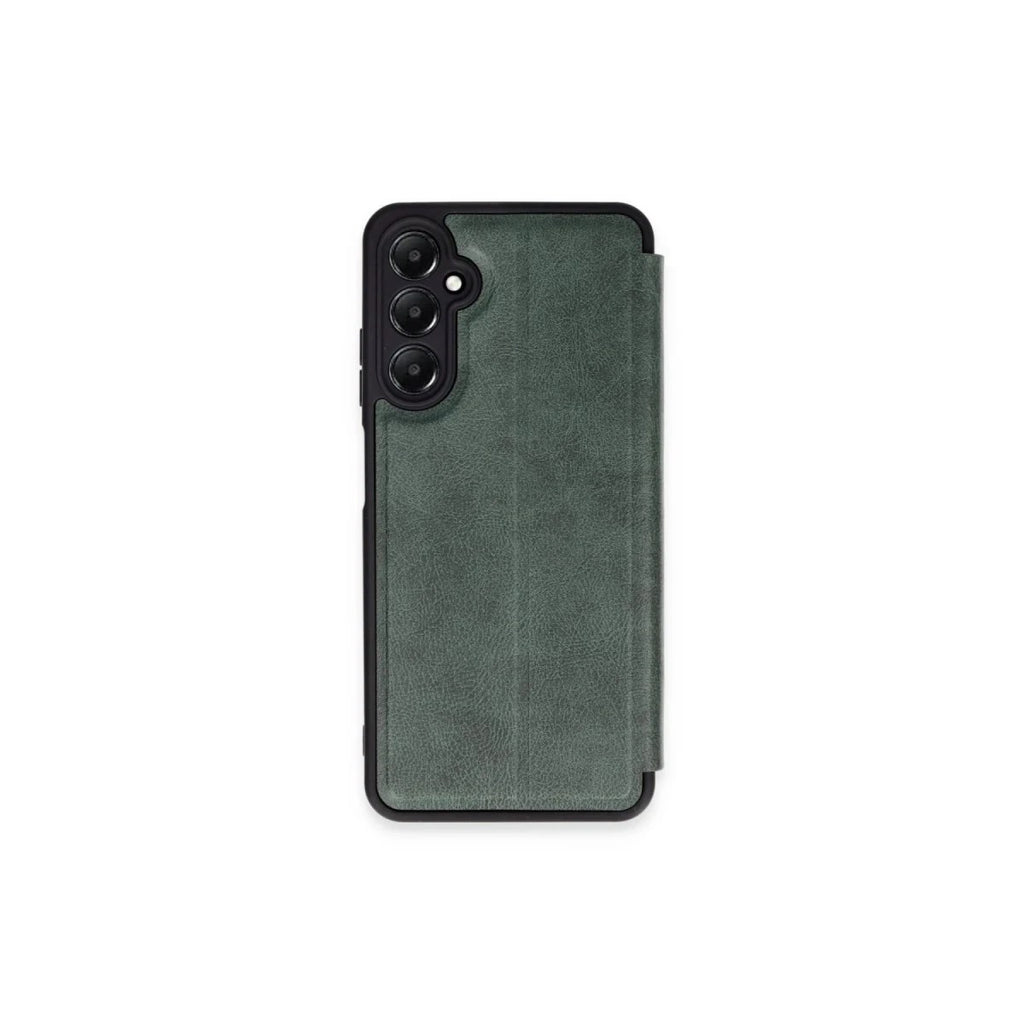Mey İthalat® Samsung Galaxy S24 FE Kılıf Flip Cover - Koyu Yeşil