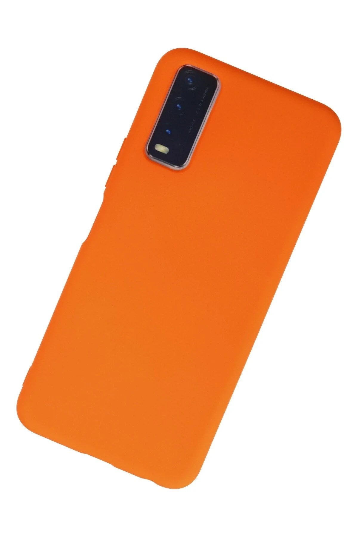 Mey İthalat® Vivo Y11S Kılıf Nano içi Kadife Silikon - Turuncu