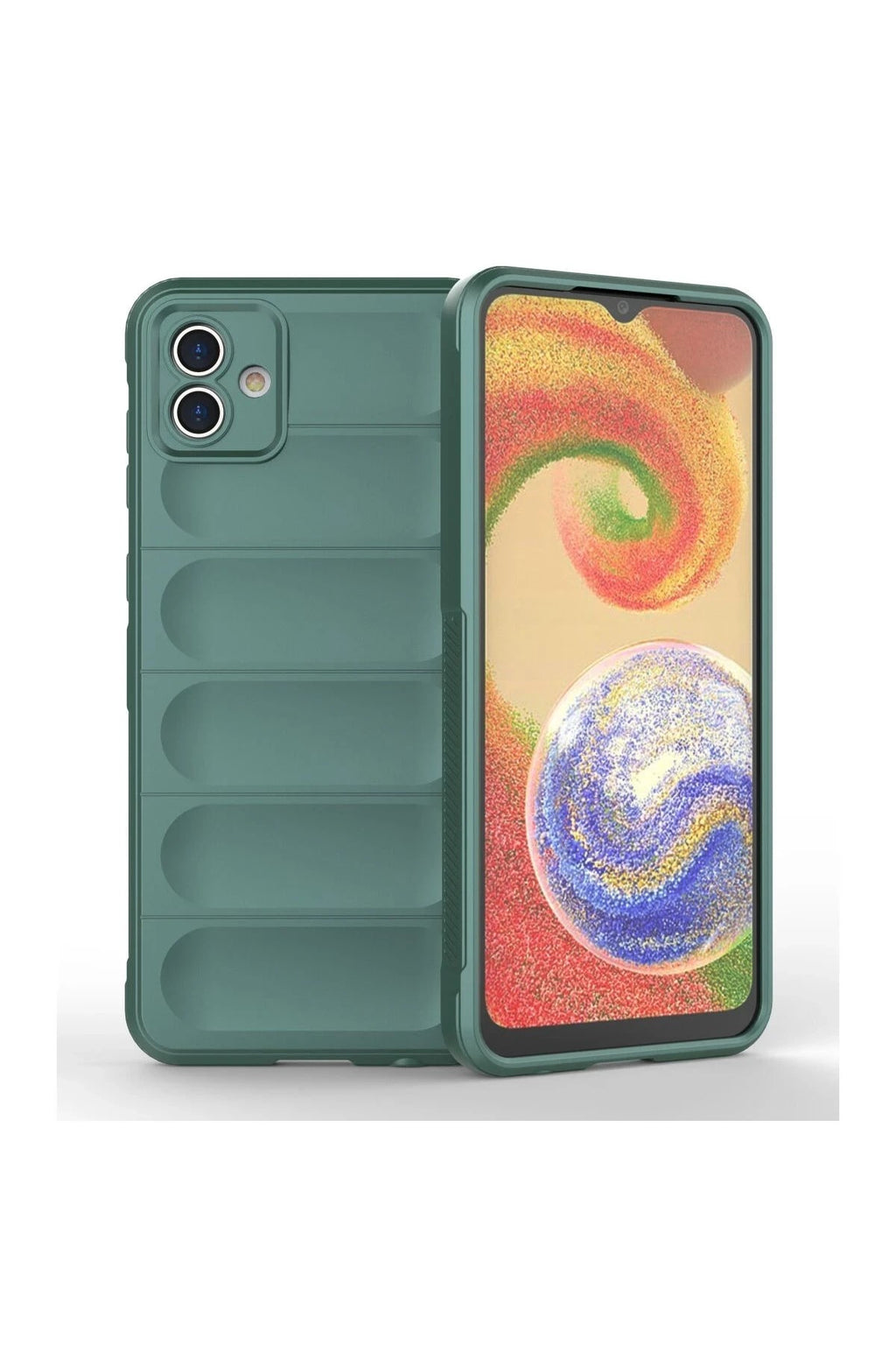 Mey İthalat® Samsung Galaxy A04E Kılıf Optimum Silikon - Koyu Yeşil