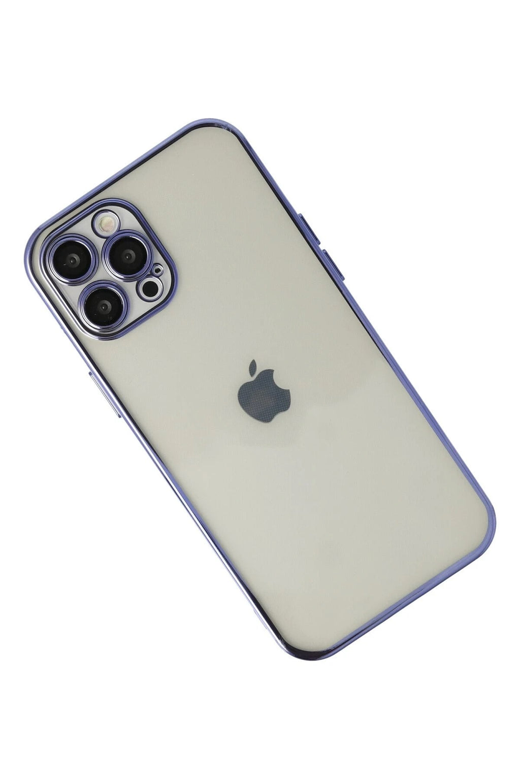 Mey İthalat® iPhone 12 Pro Max Kılıf Lensli Silikon - Mor