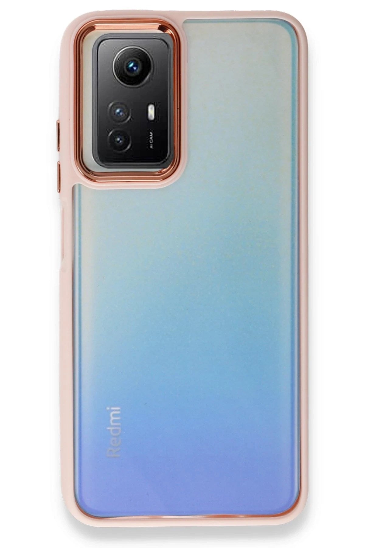 Mey İthalat® Redmi Note 12S Kılıf Dora Kapak - Pudra