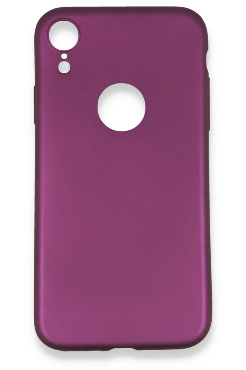 Mey İthalat® iPhone XR Kılıf First Silikon - Mürdüm