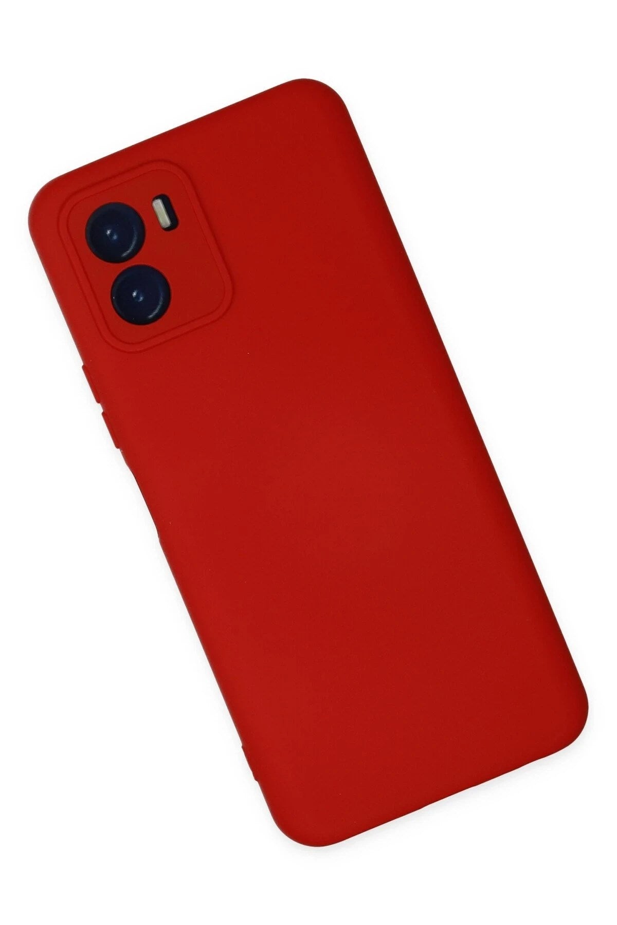 Mey İthalat® Vivo Y15S Kılıf Nano içi Kadife Silikon - Kırmızı