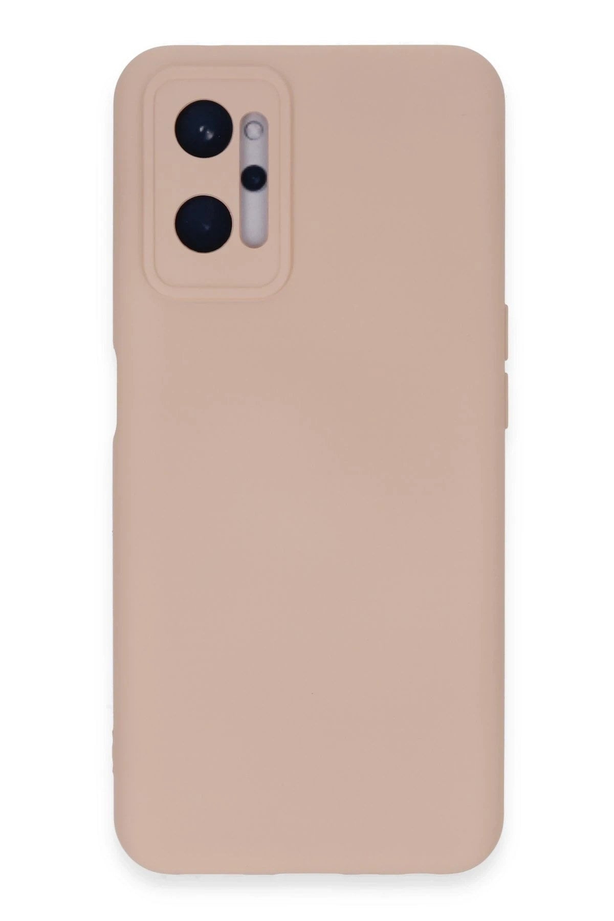Mey İthalat® Realme 9i 4G Kılıf Nano içi Kadife Silikon - Pudra
