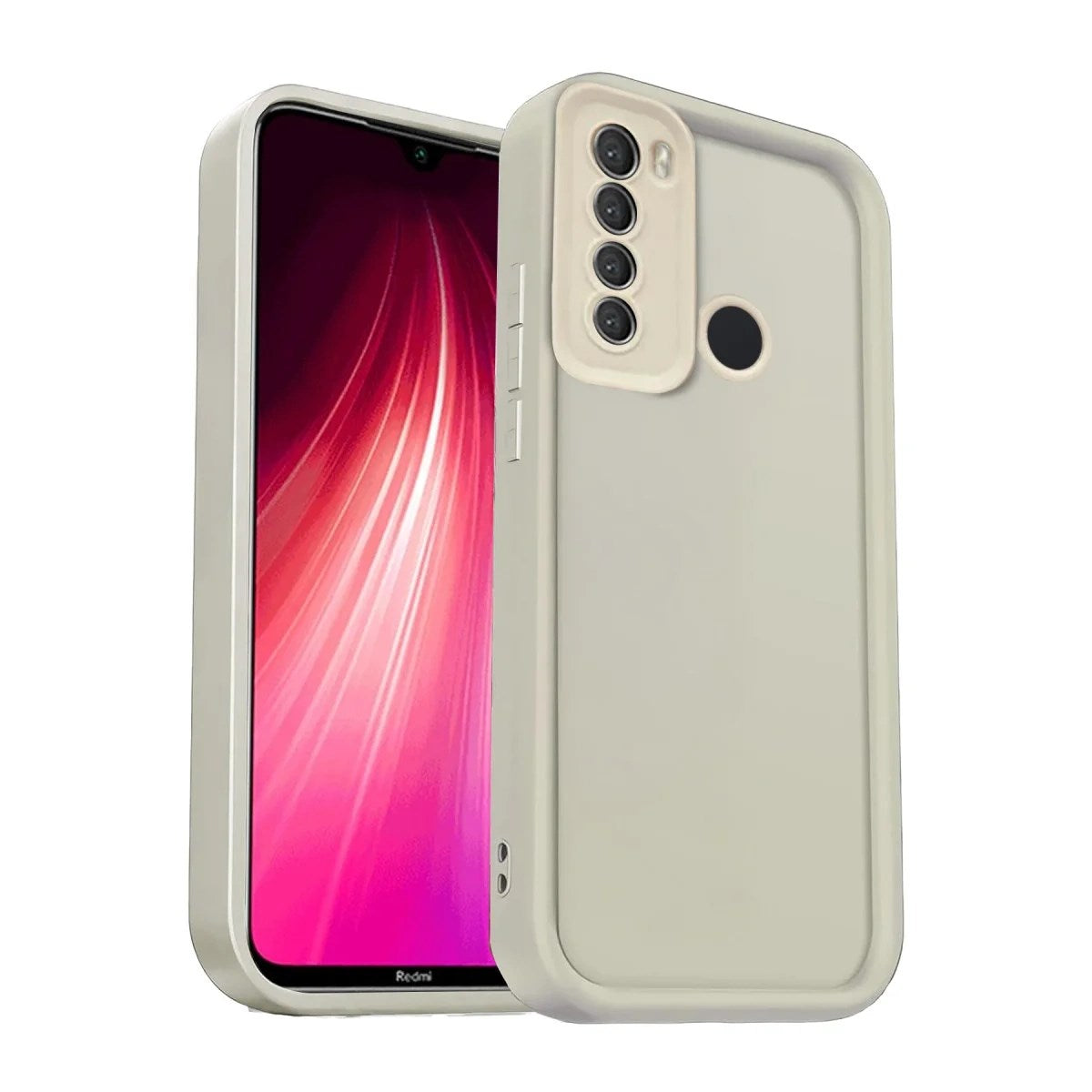 Mey İthalat® Redmi Note 8 Kılıf Viera Silikon - Krem