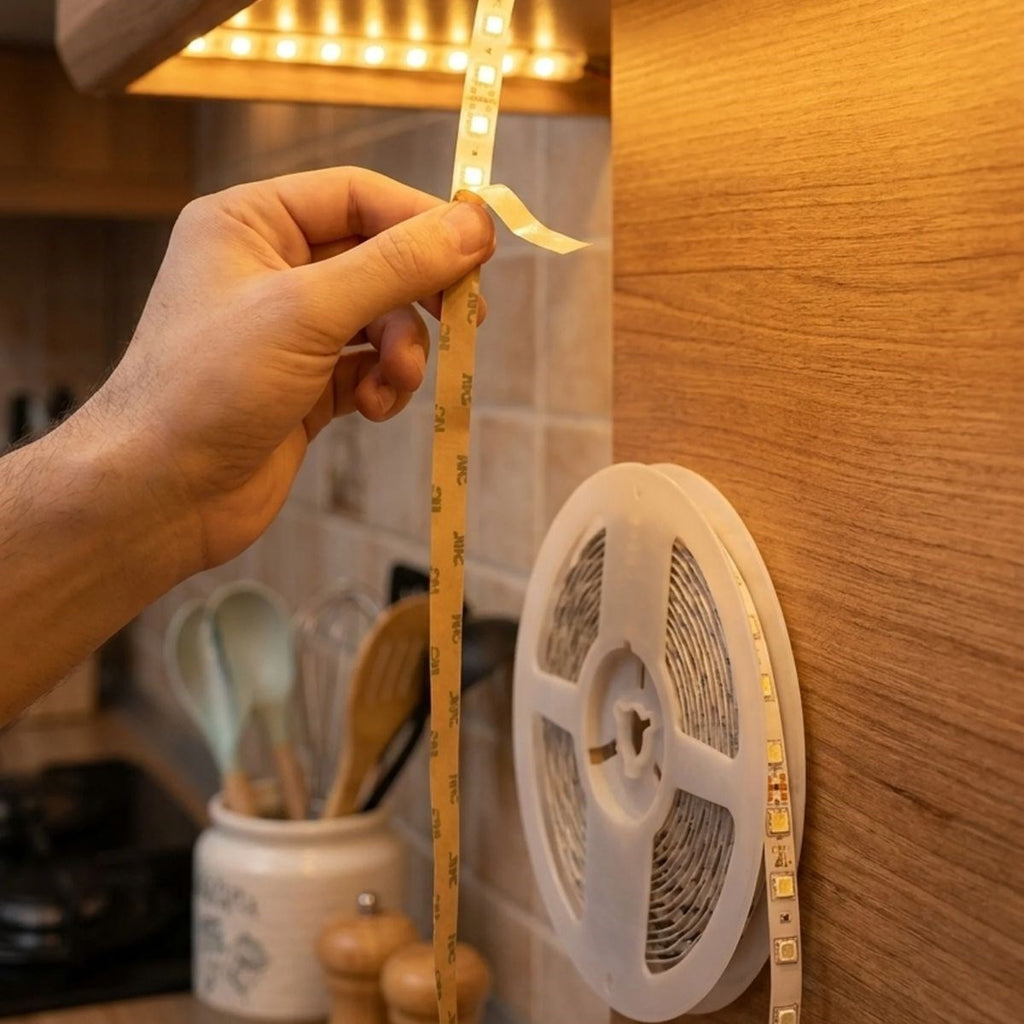 Gün Işığı Sarı LED Şerit 5m – 60 LED/m 12V 14.4W Güçlü 3 Çipli Işık Şerit Led