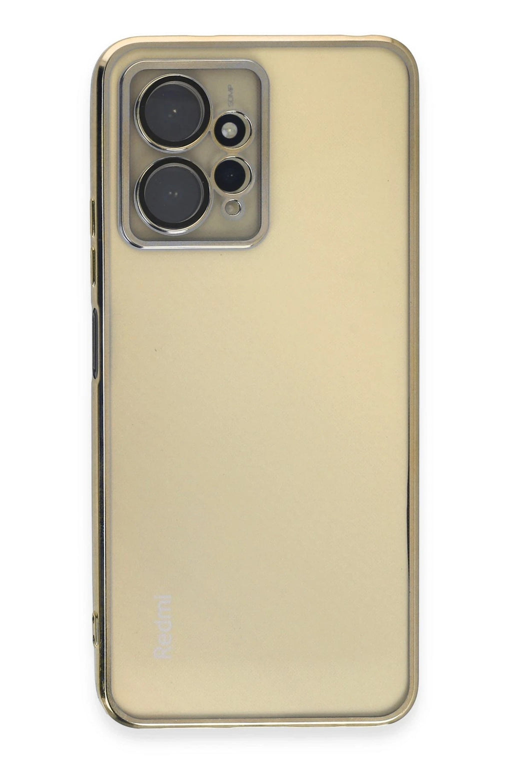 Mey İthalat® Redmi Note 12 4G Kılıf Lensli Silikon - Gold