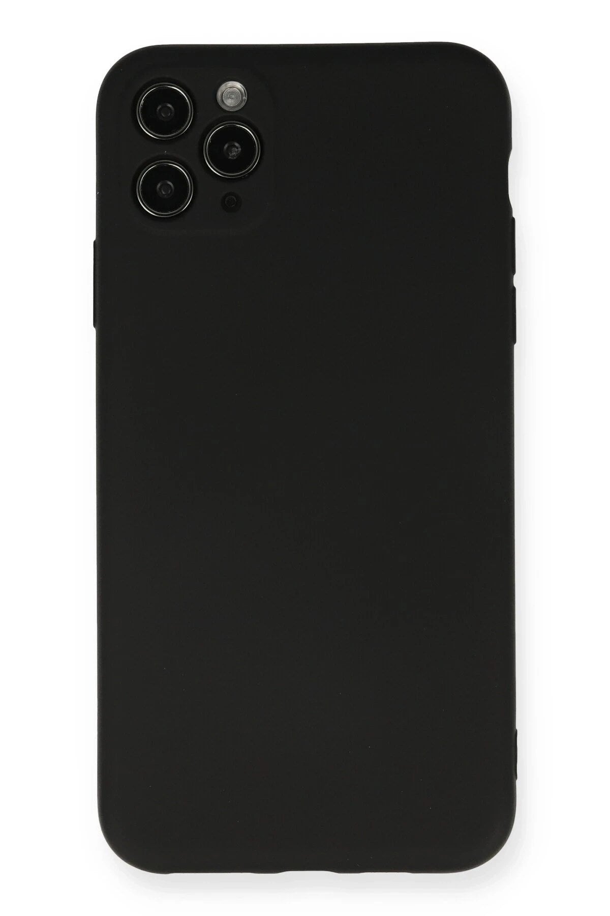 Mey İthalat® iPhone 11 Pro Max Kılıf Nano içi Kadife Silikon - Siyah