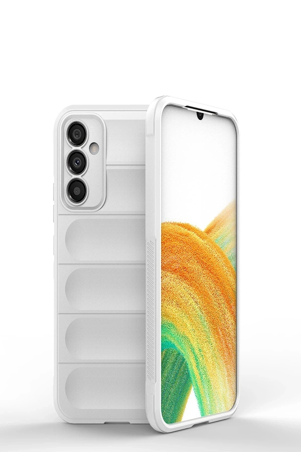 Mey İthalat® Samsung Galaxy A25 5G Kılıf Optimum Silikon - Krem