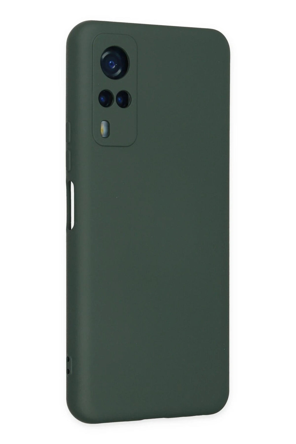 Mey İthalat® Vivo Y53S Kılıf Nano içi Kadife Silikon - Koyu Yeşil