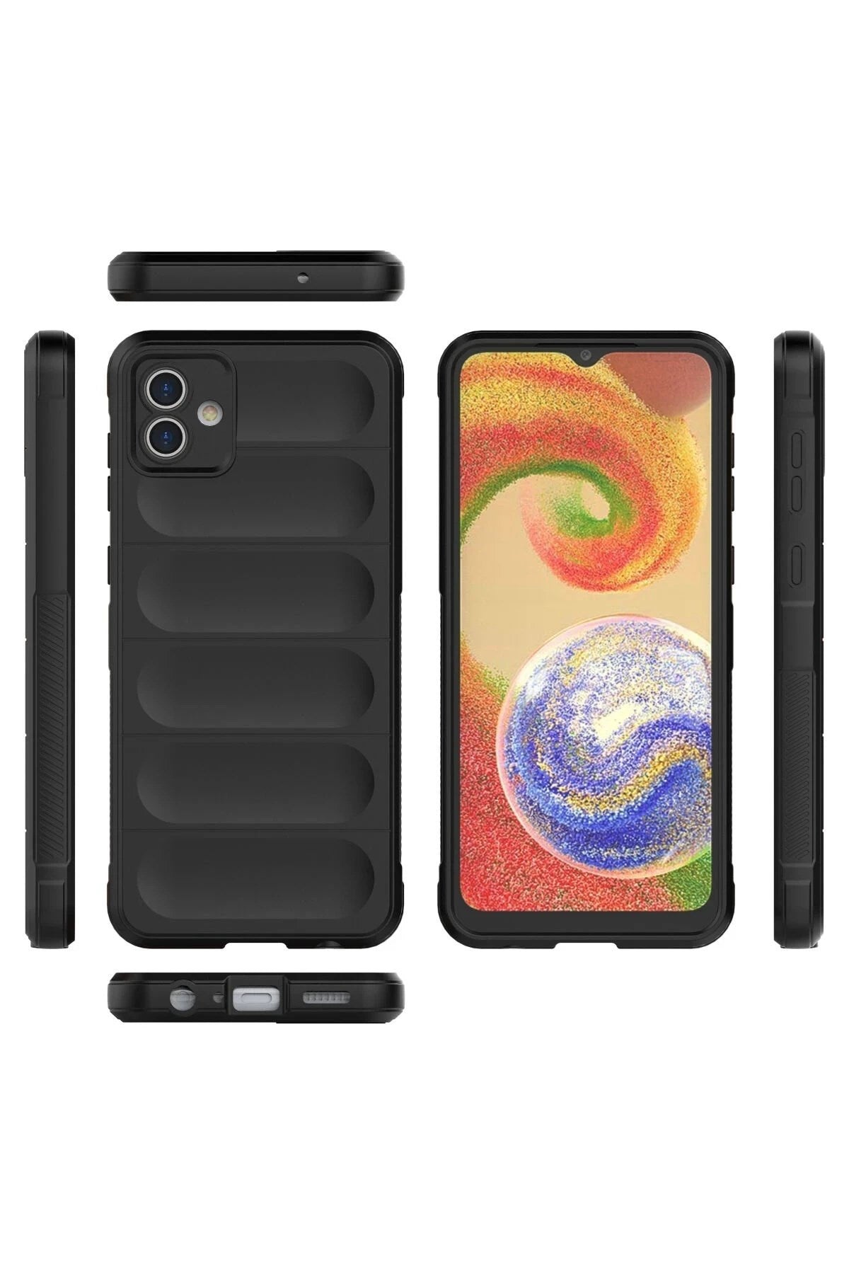 Mey İthalat® Samsung Galaxy A04 Kılıf Optimum Silikon - Siyah