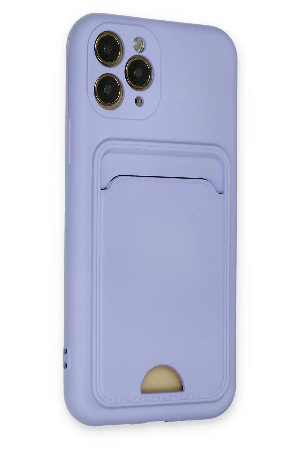 Mey İthalat® iPhone 11 Pro Kılıf Kelvin Kartvizitli Silikon - Lila
