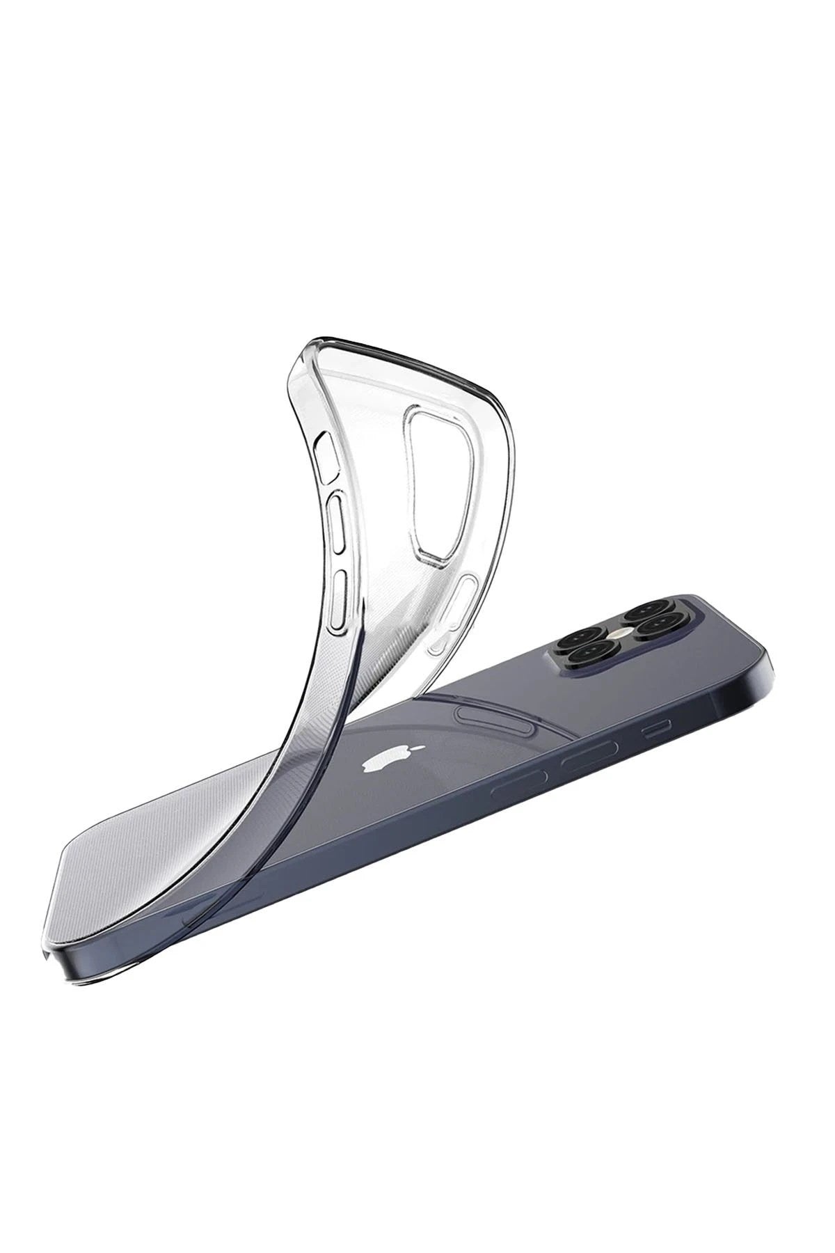 Mey İthalat® iPhone 12 Kılıf Lüx Şeffaf Silikon