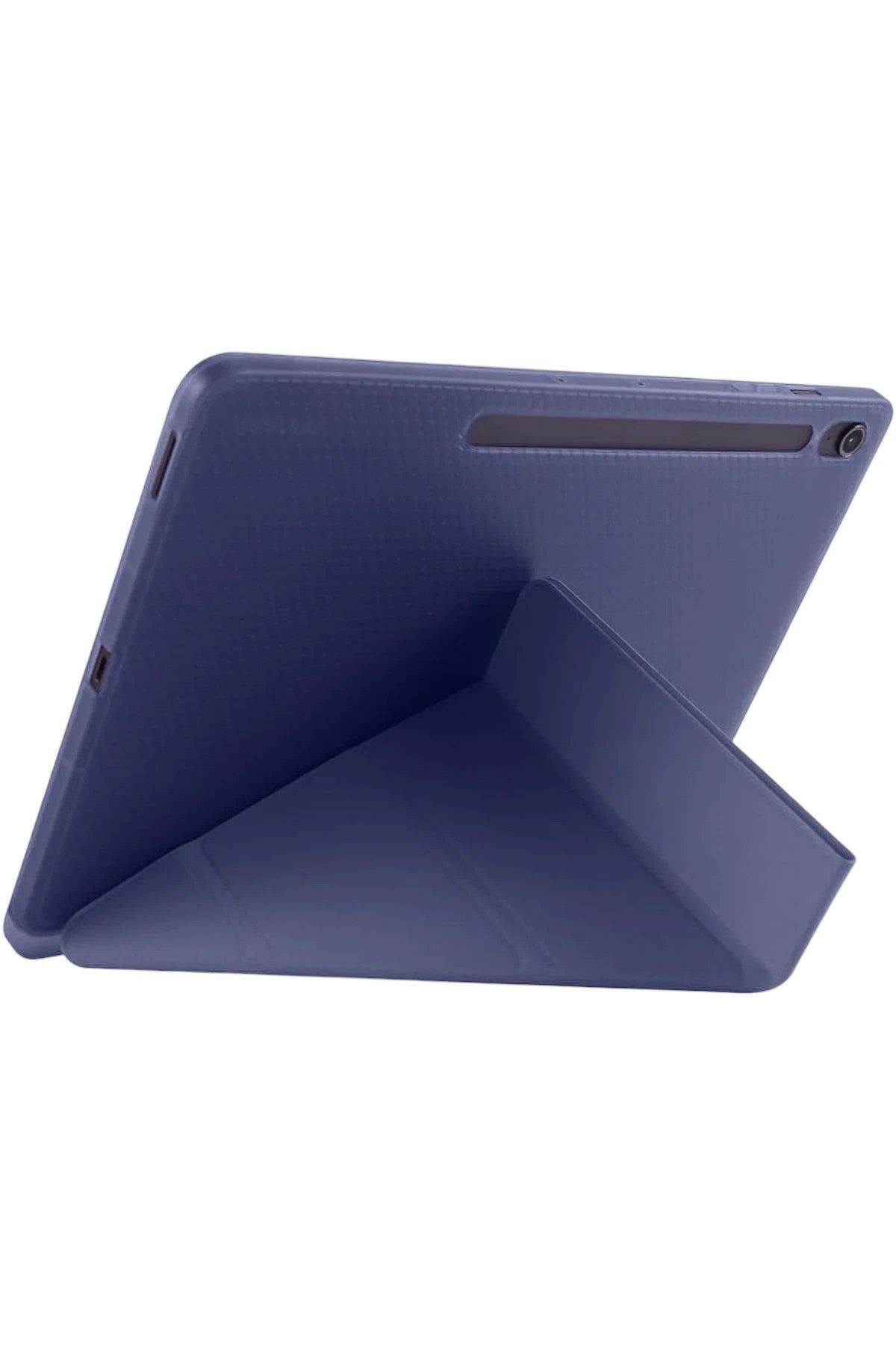 Mey İthalat® iPad Pro 13 (2024) Kılıf Kalemlikli Hugo Tablet Kılıfı - Lacivert