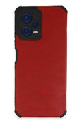 Mey İthalat® Redmi Note 12 5G Kılıf Loop Deri Silikon - Kırmızı