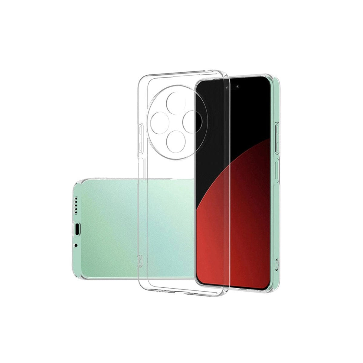 Mey İthalat® Redmi 14C Kılıf Lüx Şeffaf Silikon
