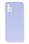 Mey İthalat® Samsung Galaxy M51 Kılıf Nano içi Kadife Silikon - Lila