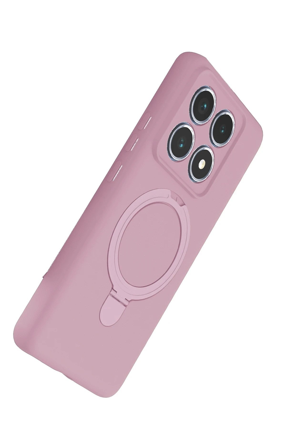 Mey İthalat® Mi 14T Pro Regal Magsafe Standlı Kapak - Açık Pembe