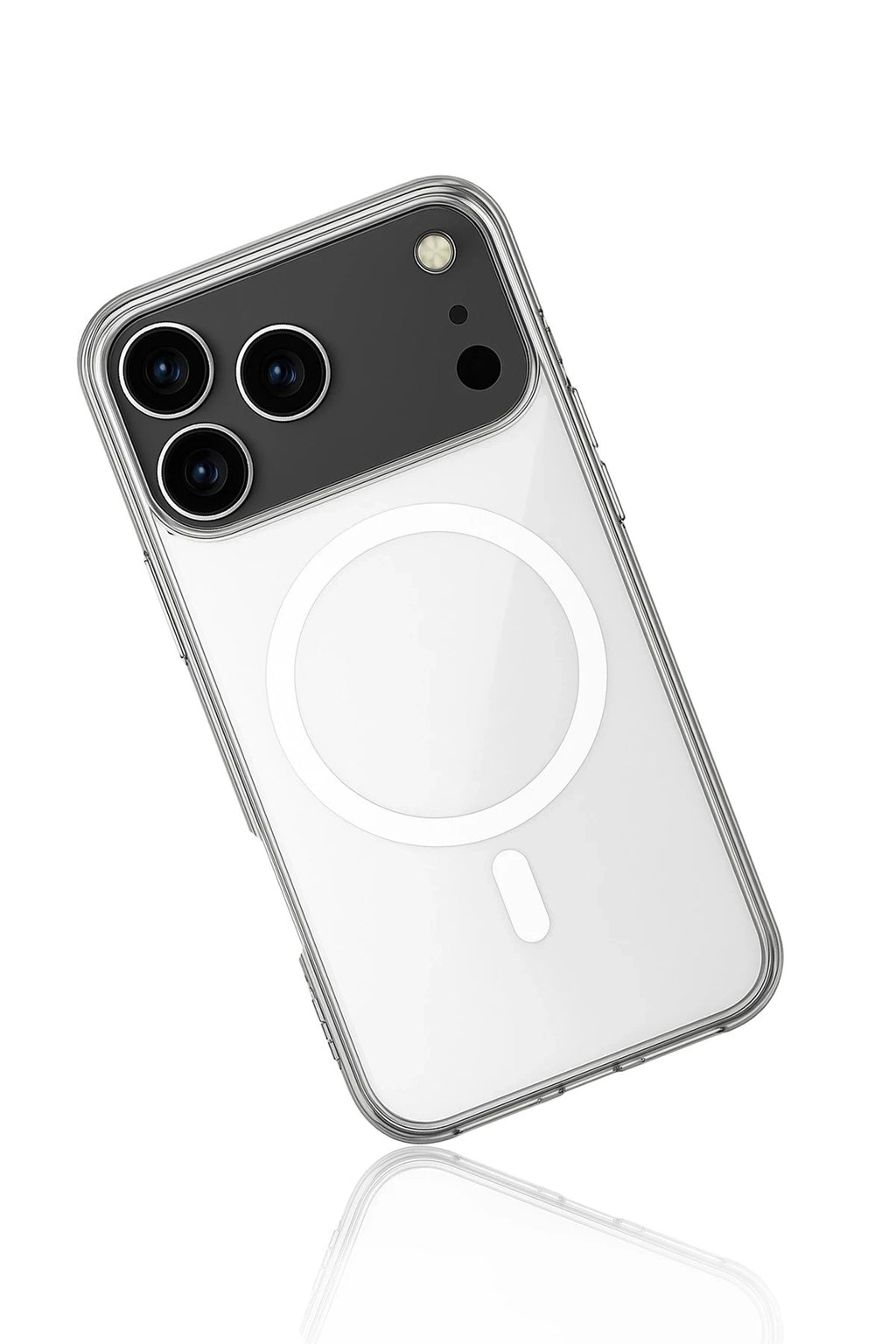 Mey İthalat® iPhone 17 Pro Max Kılıf Magneticsafe Şeffaf Silikon - Şeffaf