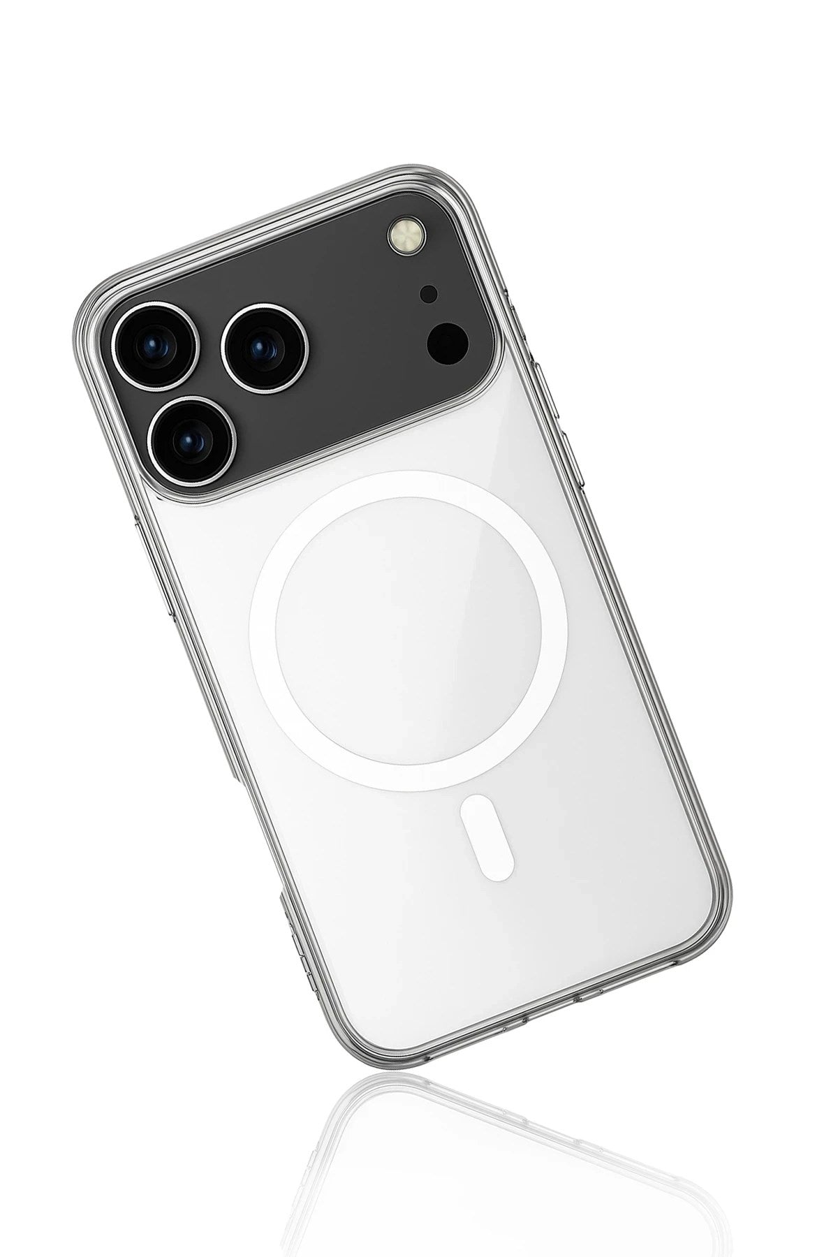 Mey İthalat® iPhone 17 Pro Max Kılıf Magneticsafe Şeffaf Silikon - Şeffaf