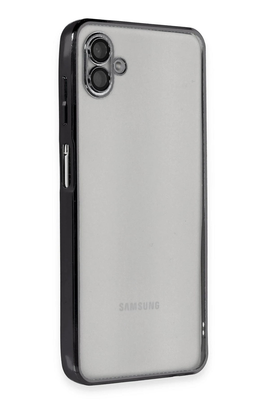 Mey İthalat® Samsung Galaxy A04 Kılıf Lensli Silikon - Siyah