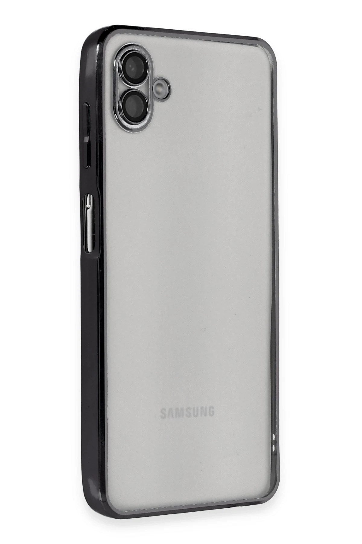 Mey İthalat® Samsung Galaxy A04 Kılıf Lensli Silikon - Siyah