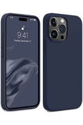 Mey İthalat® iPhone 15 Pro Max Kılıf First Silikon - Lacivert