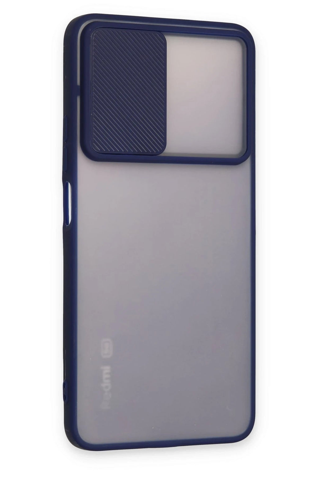 Mey İthalat® Redmi Note 11T Kılıf Palm Buzlu Kamera Sürgülü Silikon - Lacivert