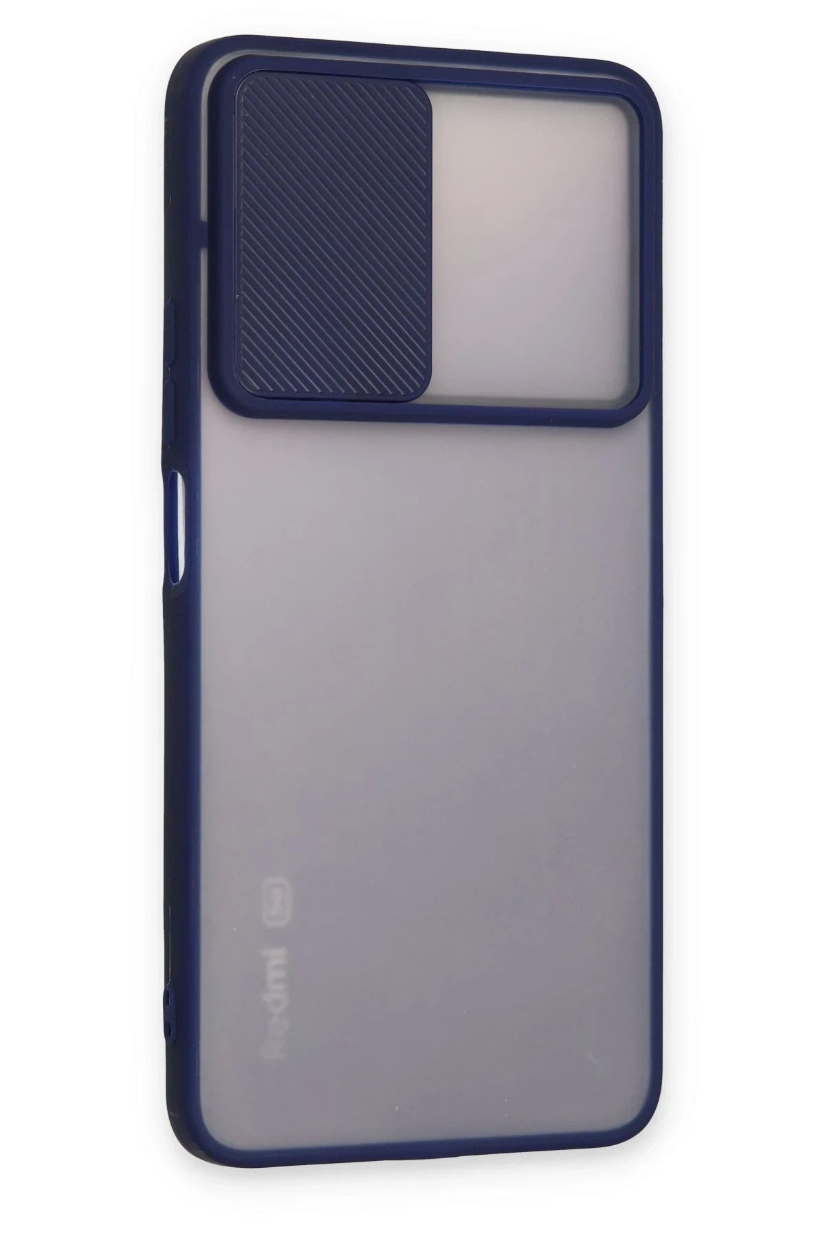 Mey İthalat® Redmi Note 11T Kılıf Palm Buzlu Kamera Sürgülü Silikon - Lacivert