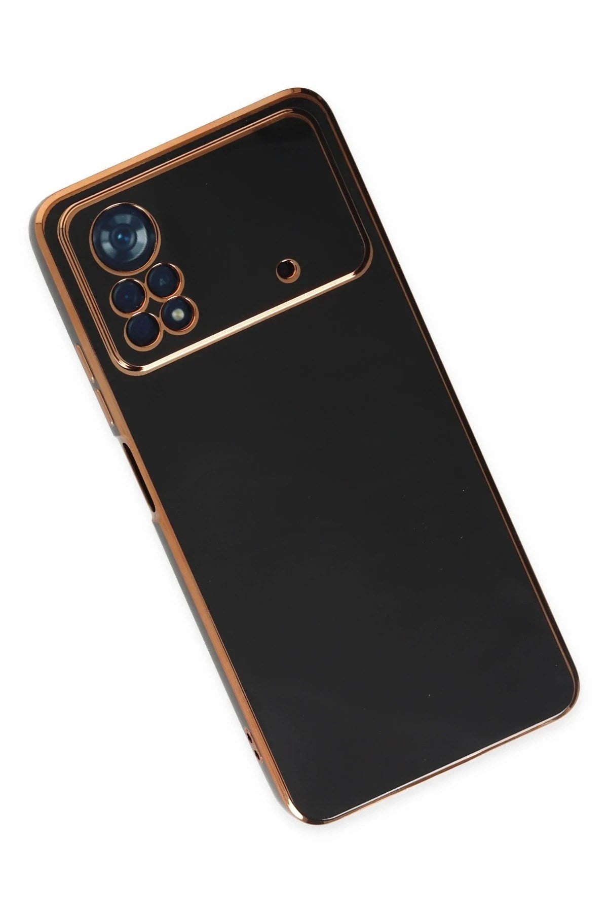 Mey İthalat® Poco X4 Pro 5G Kılıf Volet Silikon - Siyah