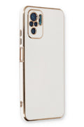 Mey İthalat® Redmi Note 10 Kılıf Volet Silikon - Beyaz