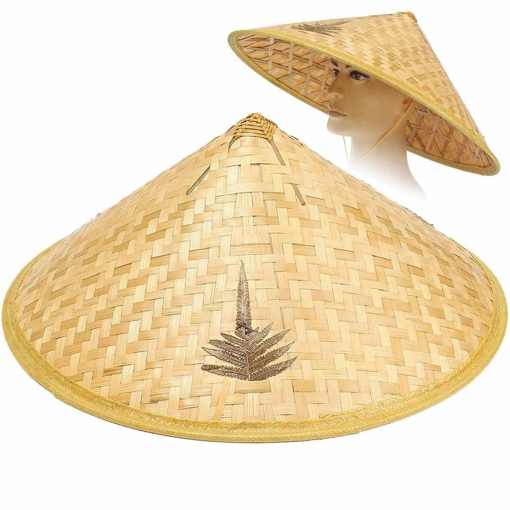 Mey İthalat® Naturel Renk Cambodia Kamboçyalı Vietnam Şapkası PVC Hasır