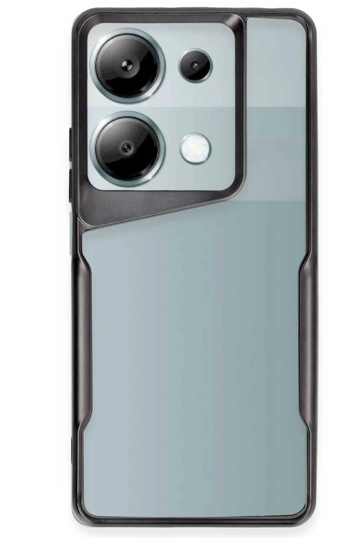 Mey İthalat® Redmi Note 13 Pro 5G Kılıf Boyi Silikon Kapak - Siyah