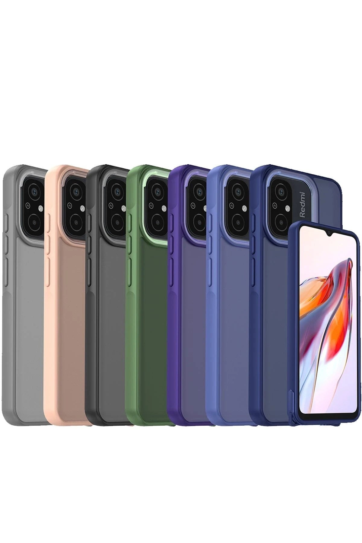Mey İthalat® Redmi 12C Kılıf Elegant Kapak - Siyah