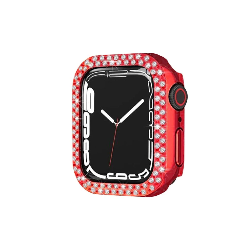Mey İthalat® Watch 42mm Taşlı Kasa - Kırmızı
