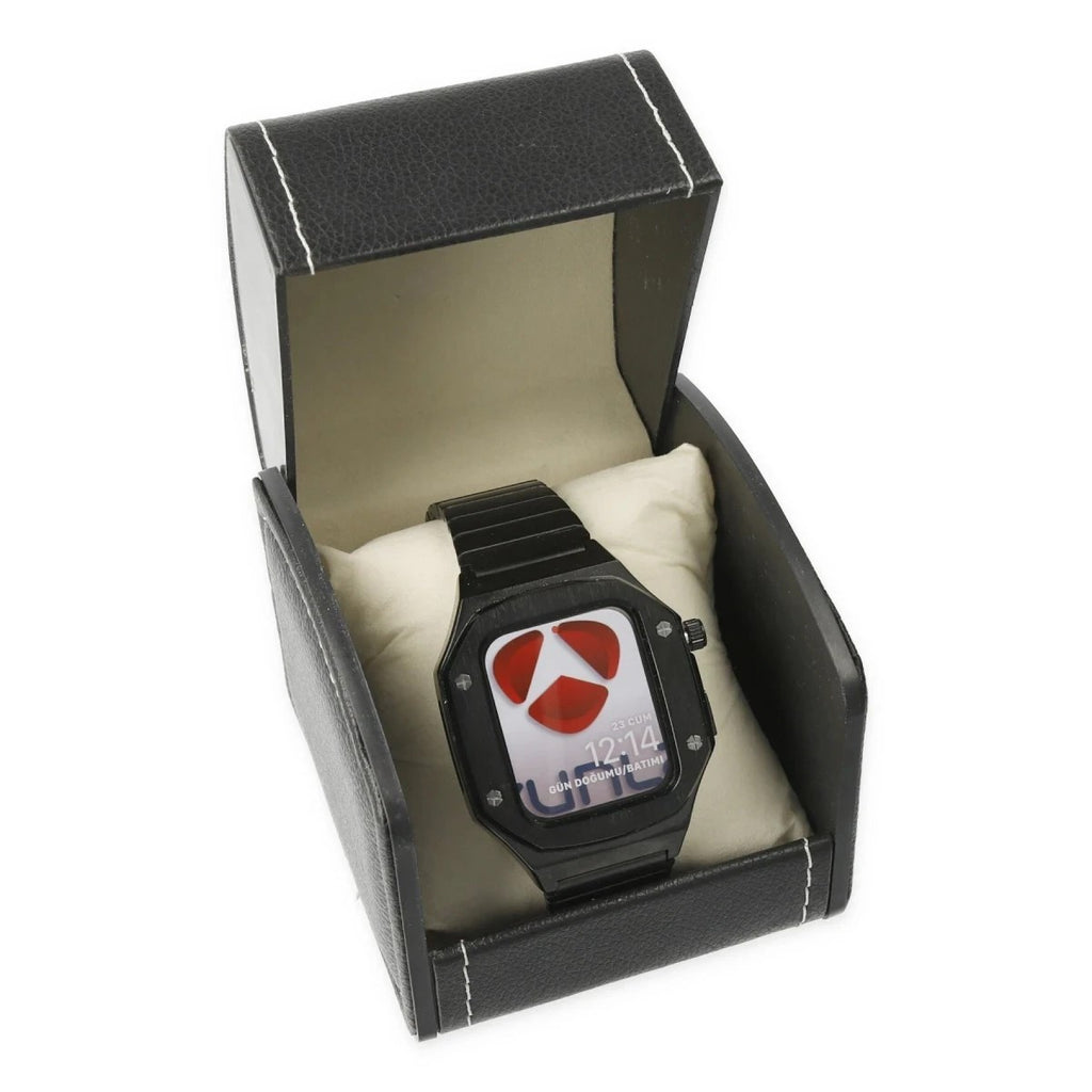 Mey İthalat® Watch 45mm KR409 Metal Kordon - Siyah