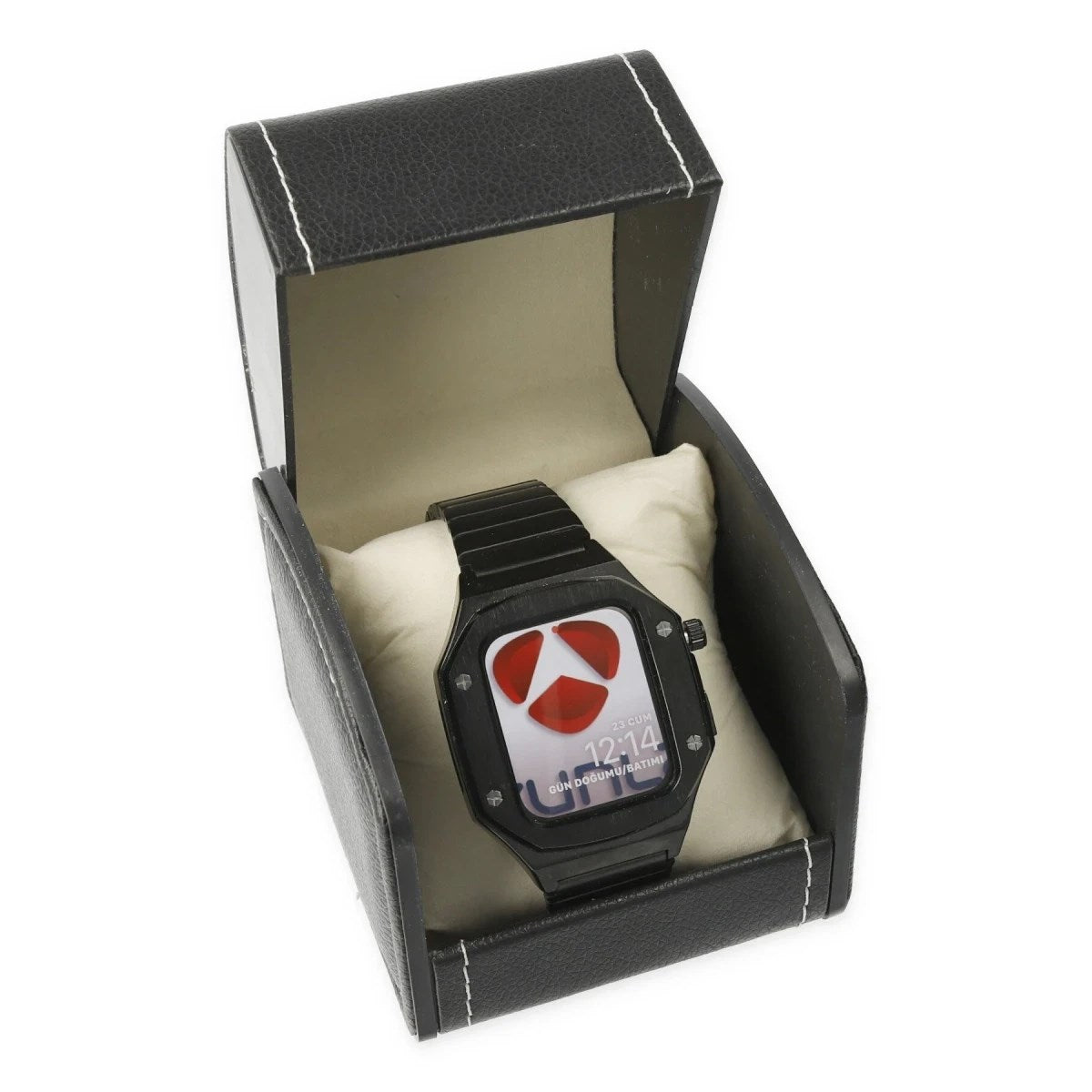 Mey İthalat® Watch 45mm KR409 Metal Kordon - Siyah