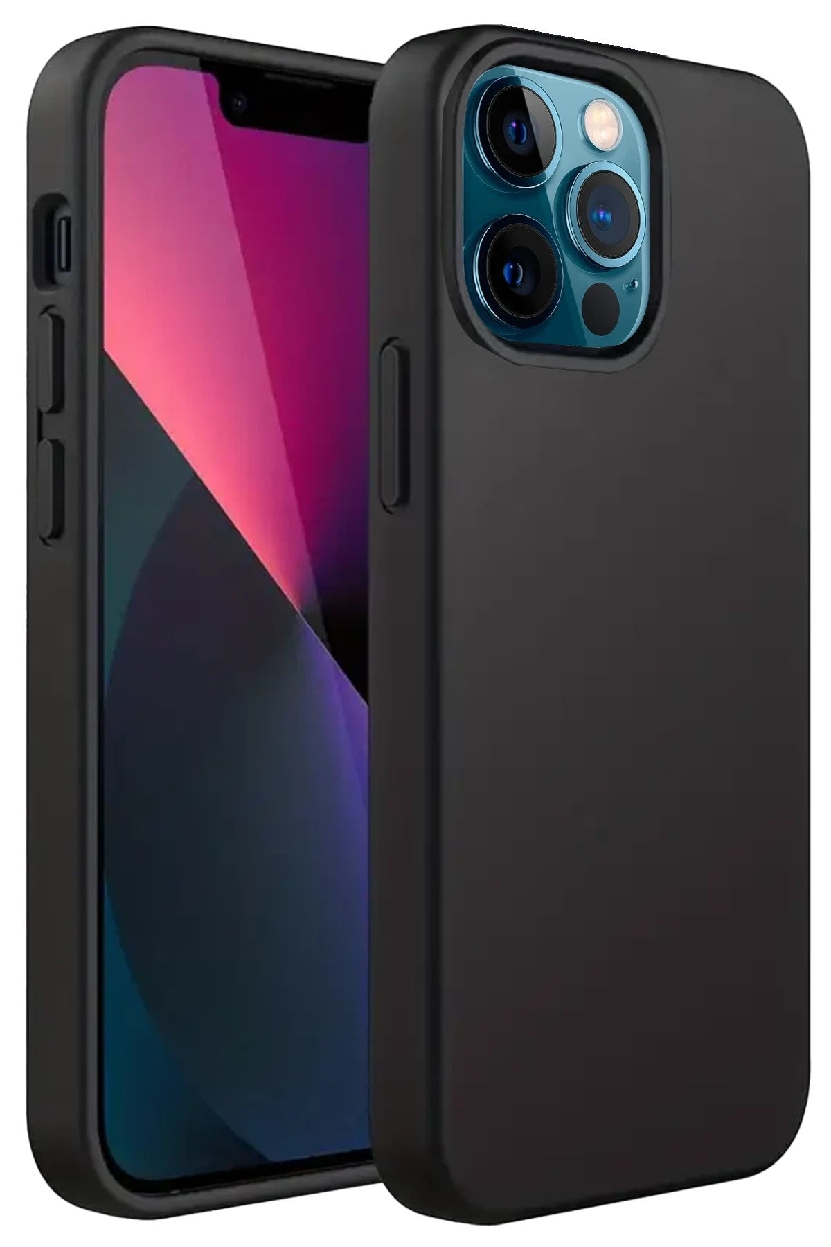 Mey İthalat® iPhone 12 Pro Kılıf First Silikon - Siyah