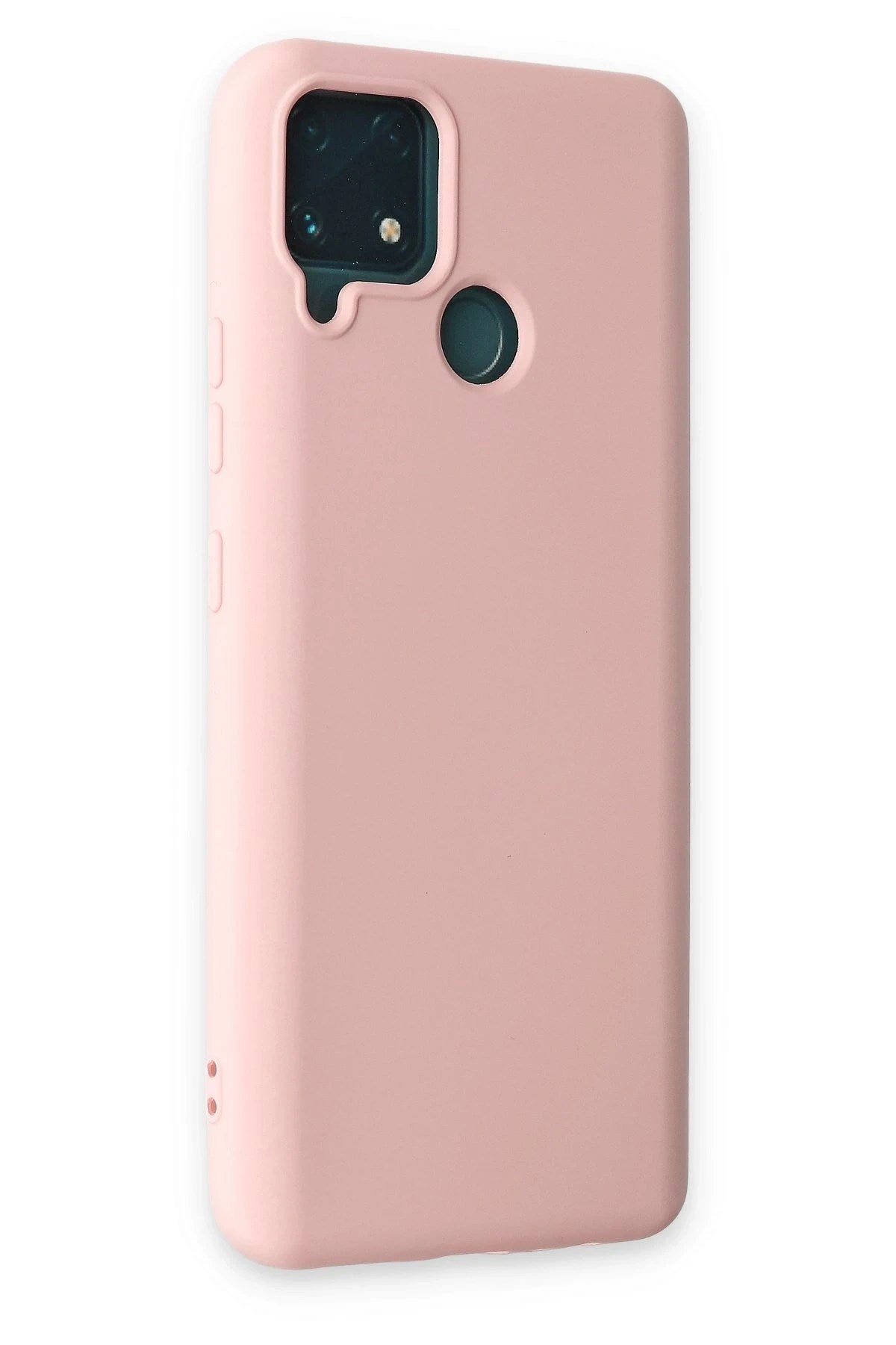 Mey İthalat® Realme C15 Kılıf Nano içi Kadife Silikon - Pudra