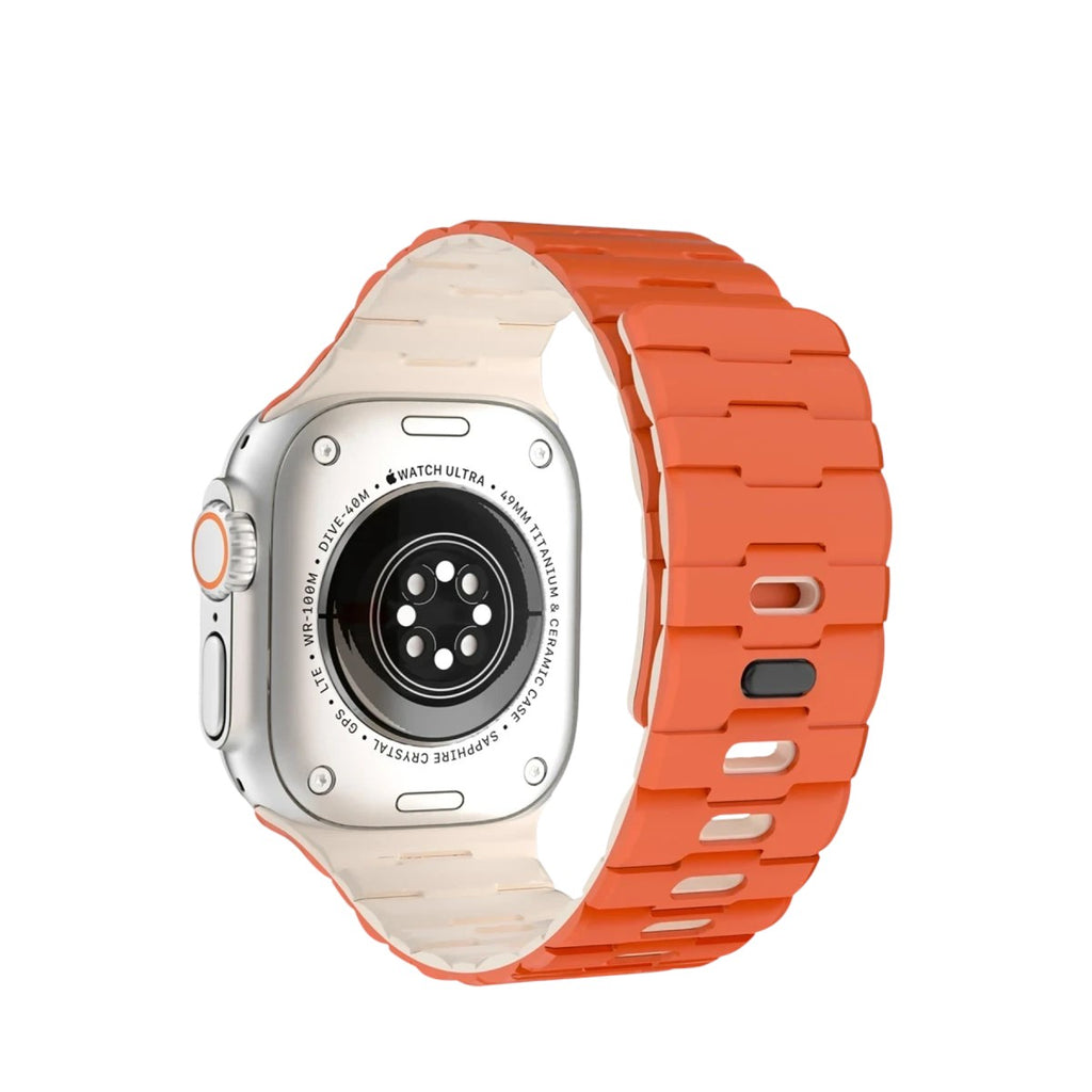 Mey İthalat® Watch Ultra 49mm Wowen Kordon - Turuncu