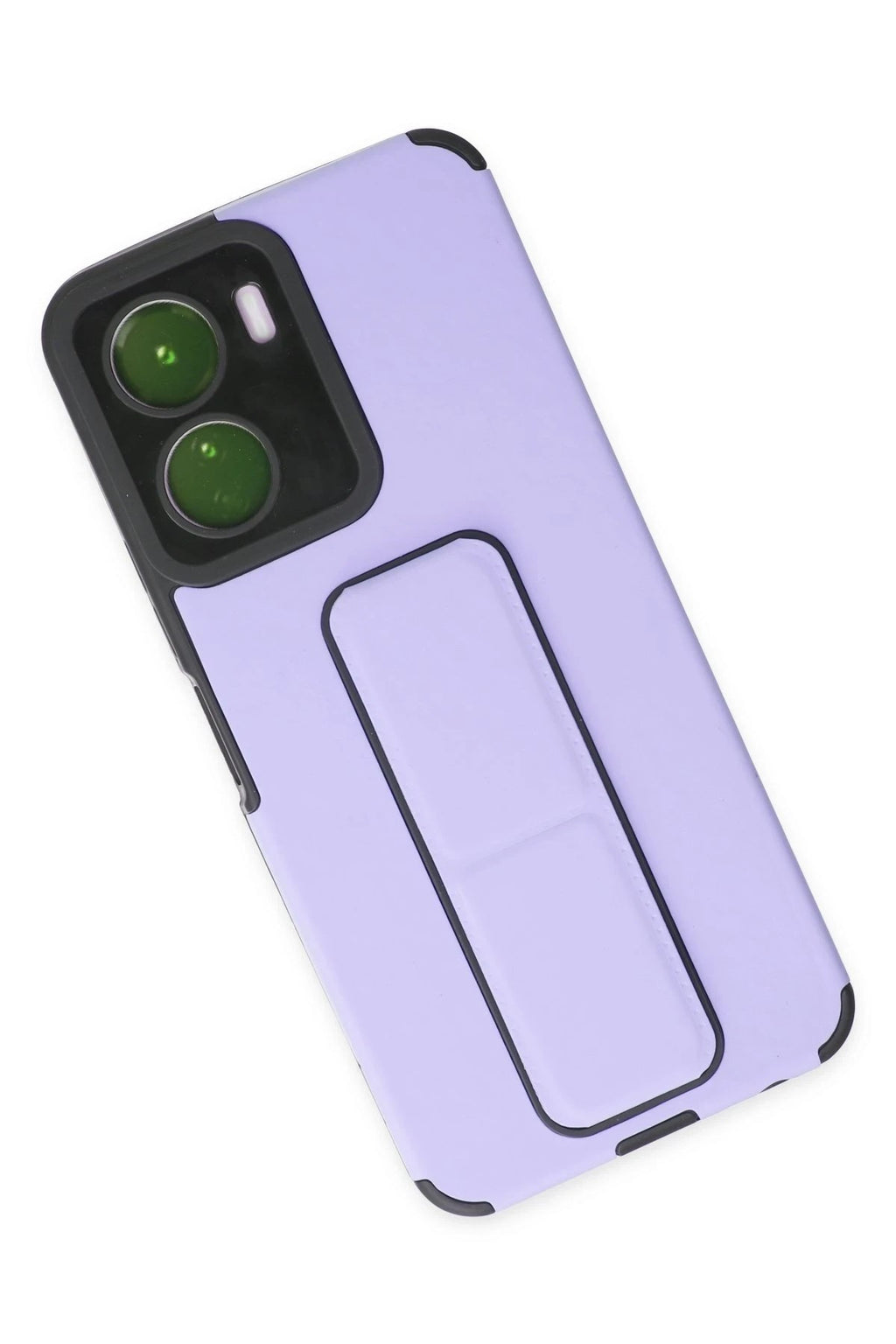 Mey İthalat® Vivo Y16 Kılıf Mega Standlı Silikon - Lila