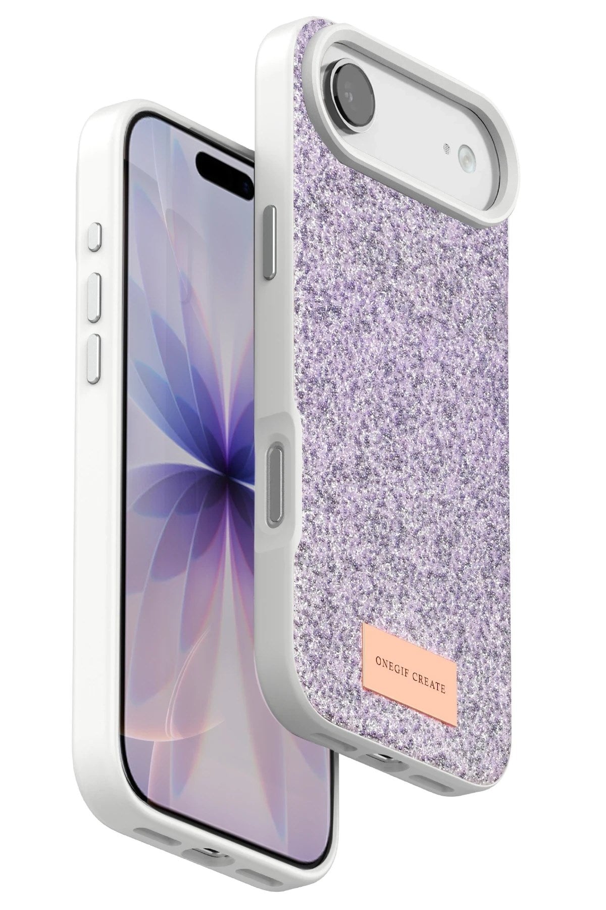 Mey İthalat® iPhone 17 Air Bright Simli Kapak - Lila
