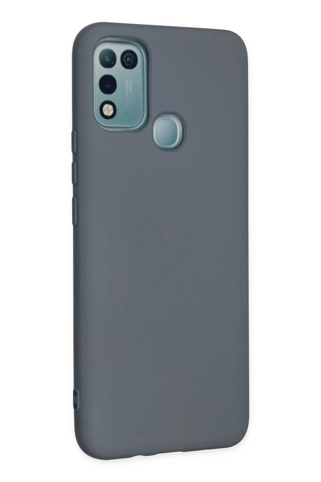 Mey İthalat® İnfinix Hot 10 Play Kılıf Nano içi Kadife Silikon - Gri