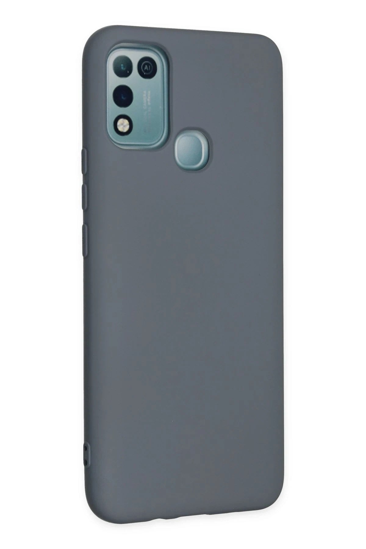 Mey İthalat® İnfinix Hot 10 Play Kılıf Nano içi Kadife Silikon - Gri