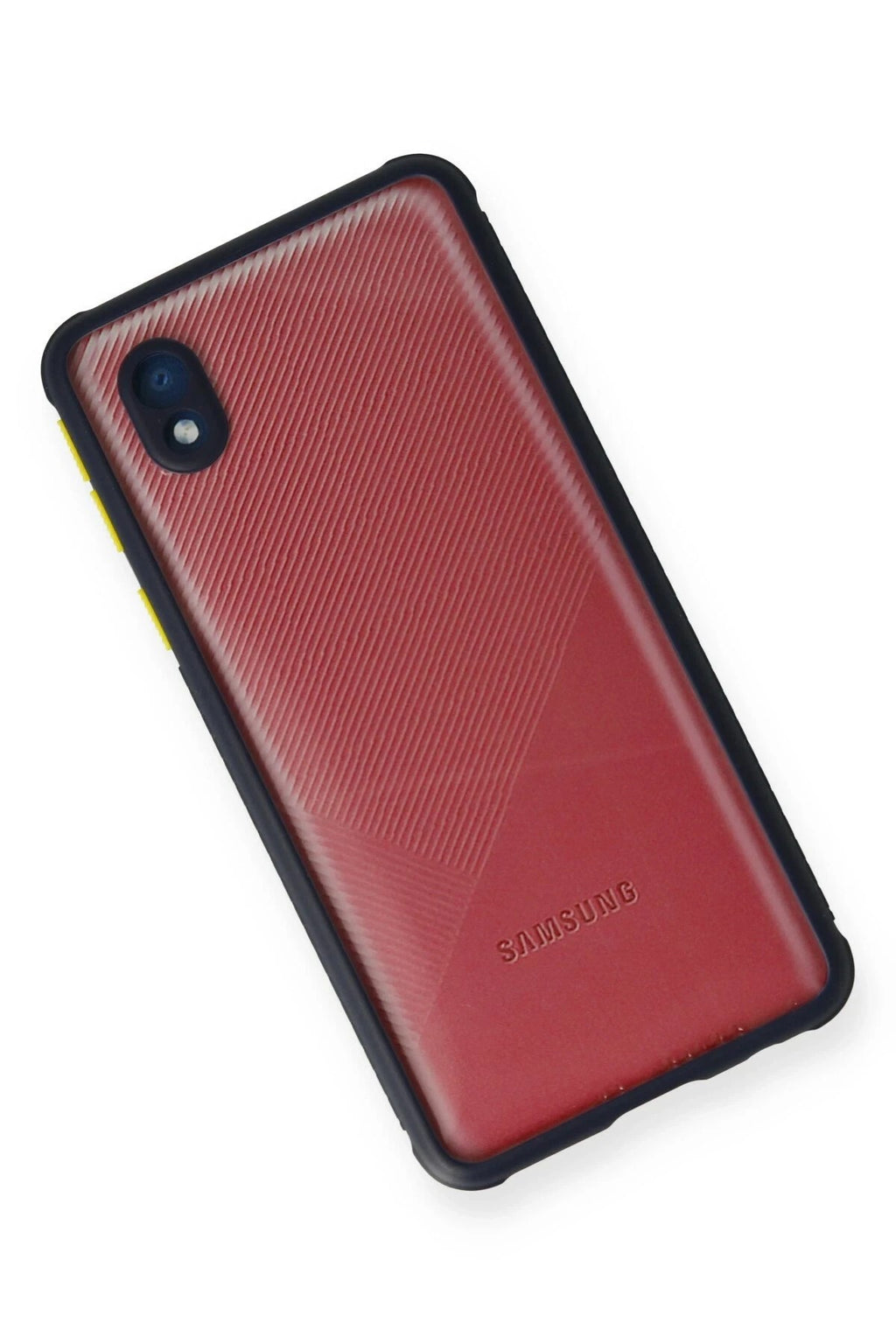 Mey İthalat® Samsung Galaxy A01 Core Kılıf Miami Şeffaf Silikon - Lacivert