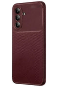 Mey İthalat® Samsung Galaxy A26 Kılıf Auto Focus Karbon Kapak - Bordo
