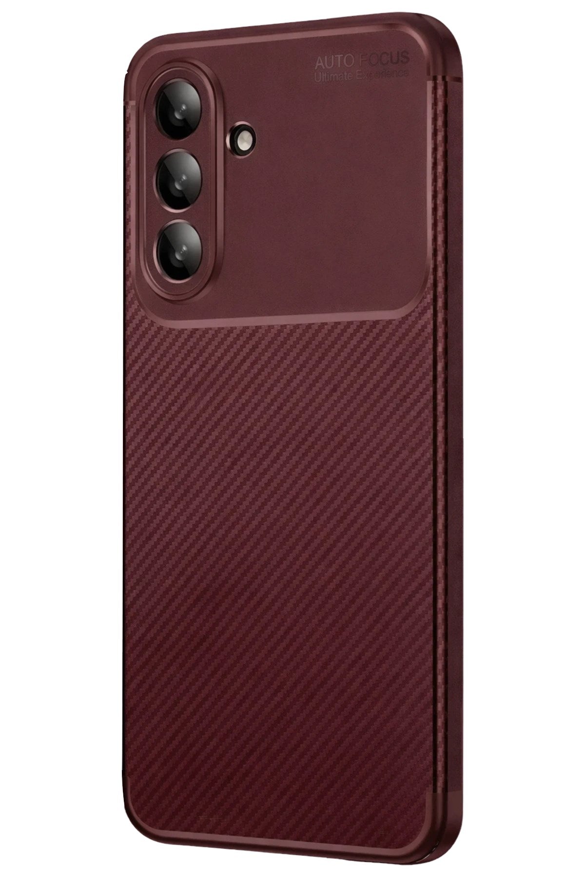 Mey İthalat® Samsung Galaxy A26 Kılıf Auto Focus Karbon Kapak - Bordo