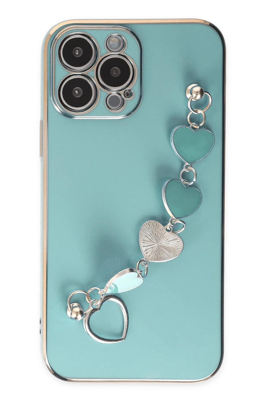 Mey İthalat® iPhone 13 Pro Max Kılıf Esila Silikon - Su Yeşili