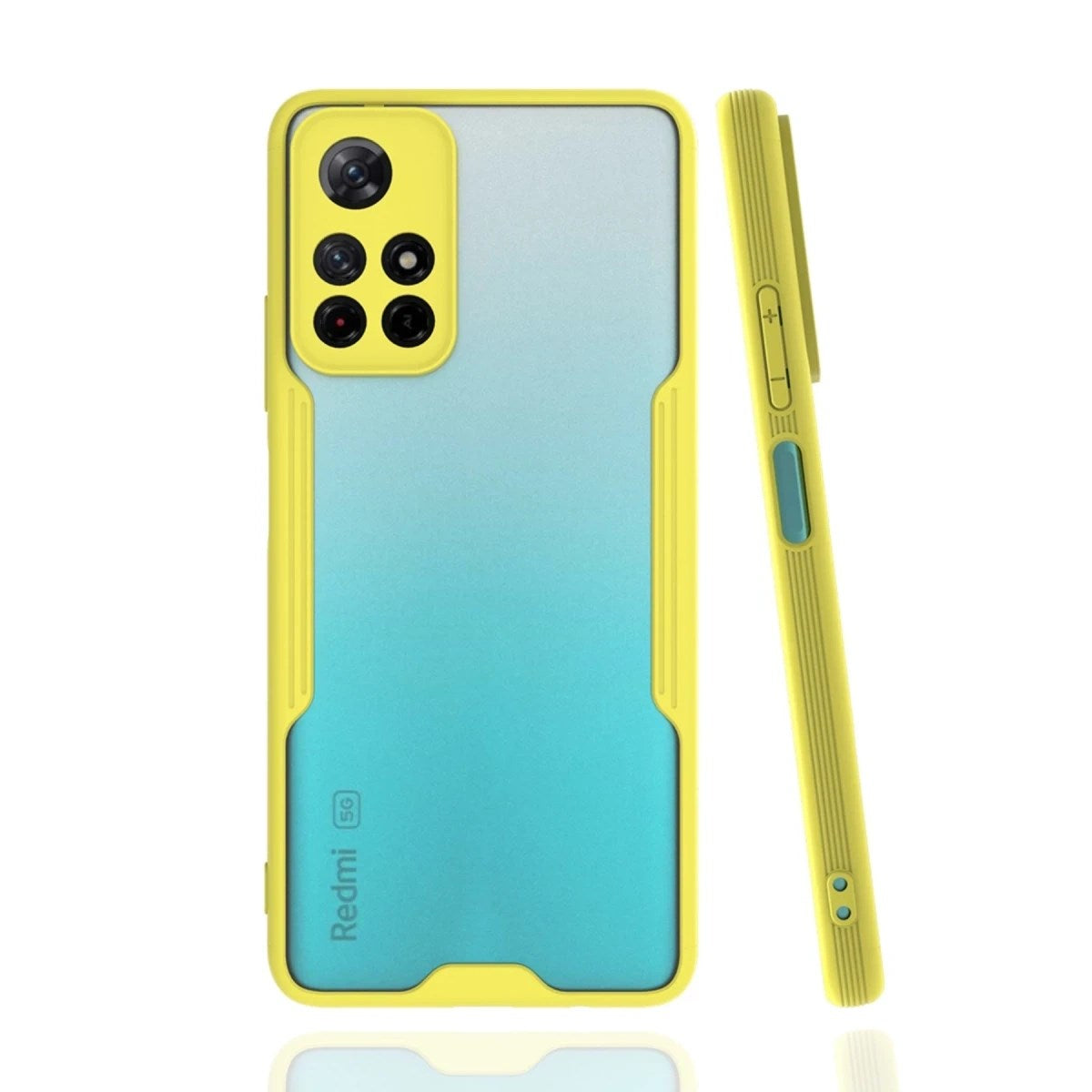 Mey İthalat® Redmi Note 11T Kılıf Platin Silikon - Sarı